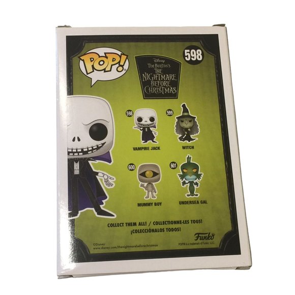 FUNKO POP! Disney 598 Vampire Jack Glows in the Dark Vinyl Character - Picture 4 of 4